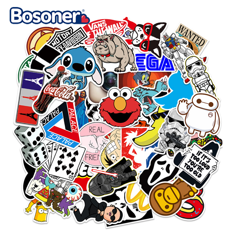 stickers 50 pcs/pack Classic Fashion Style Graffiti Stickers For Moto car &  suitcase cool laptop Stikers Skateboard Sticker - Price history & Review |  AliExpress Seller - Familys Baby's Store Store 