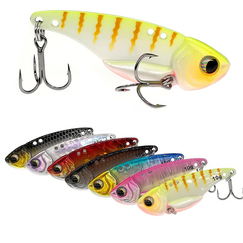 High Quality Metal VIB 10/15g 49/55mm Fishing Lure Vibration Spoon Hard Baits Crankbait Wobbler Swimbait Cicada VIB Tackle ► Photo 1/6