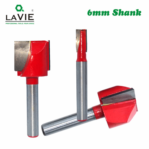LAVIE 6mm Shank Wood Cleaning Bottom Bit Straight Router Bit Clean Milling Cutter Woodworking Bits Power Machine MC06030 ► Photo 1/6