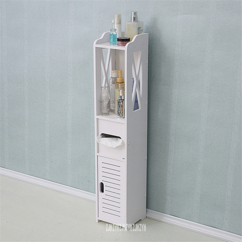 13 Modern Simple Waterproof Bathroom Storage Cabinet Floor Type Toilet Vanity Side Cabinet Multifunctional Tissue Storage Rack ► Photo 1/5