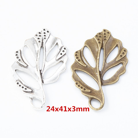 10pcs Leaves zinc alloy charms pendant suitable for DIY Bracelet Necklace metal jewelry accessories 8285 ► Photo 1/3