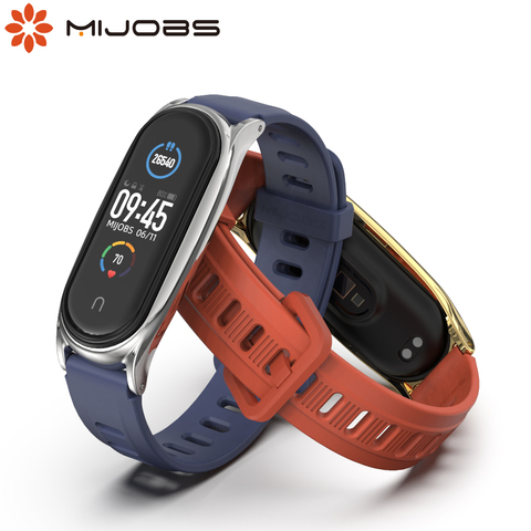 For Mi Band 5 Strap Silicone Wristband for Xiaomi Opaska Band 4 Bracelet Correa Wrist Watch for Mi Band 3 4 5 NFC Global Version ► Photo 1/6