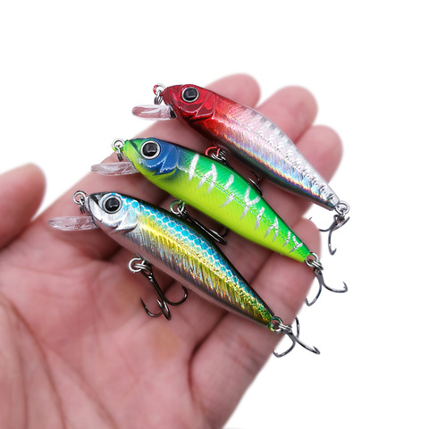 2022 New 55mm 4.8g Minnow Floating Crankbait Fishing Lure Artificial Hard Bass Fishing wobbler Japan Topwater Minnow Fish Lures ► Photo 1/6