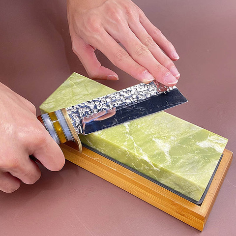 10000# Natural Green Agate sharpening stone Whetstone Grinding Polishing Shaved bar kitchen knife sharpener honing tool hot sale ► Photo 1/6