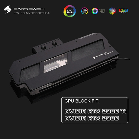 Barrow GPU Water Block for NVIDIA RTX 2080 Ti ,GPU Water Cooling Cooled Head compatible NVIDIA RTX 2080 Gadget FB-NVG2080T-PA ► Photo 1/5