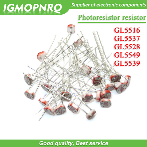 20pcs photoresistor resistor 5516 5537 5528 5549 5539 light dependent resistor photosensitive resistance  IGMOPNRQ ► Photo 1/1