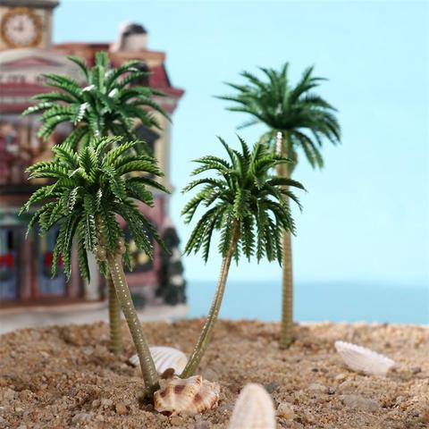 15pcs Scenery Model Coconut Palm Trees Artificial Plant Simulation Coconut Tree Sand Table Model Tactical Props HO O N Z Scale ► Photo 1/6