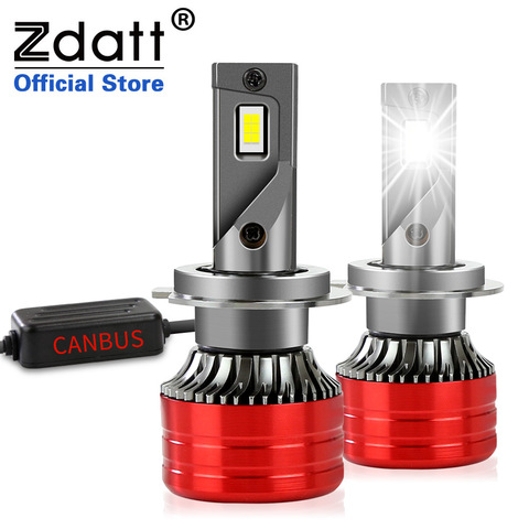 Zdatt H7 LED Canbus Bulb 20000LM 12V 6000K Car Led Light H1 H8 H11 9005 HB3 9006 HB4 H4 h7led Headlight Turbo CSP Auto Lamp ► Photo 1/6