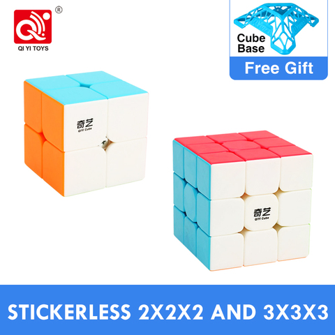 Cheapest QiYi Warrior S 3x3x3 Magic Cube Sail W Professional Qidi S 2x2x2 3x3 Speed Puzzle 2x2 Cubo Magico Educational Toys ► Photo 1/6