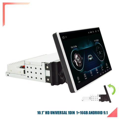 1DIN Adjustable Universal 10.1