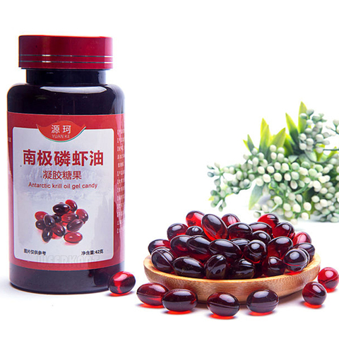 Krill Oil Fish Oil Softgel Omega-3 Fatty Acids EPA DHA Astaxanthin Cardiovascular ► Photo 1/5