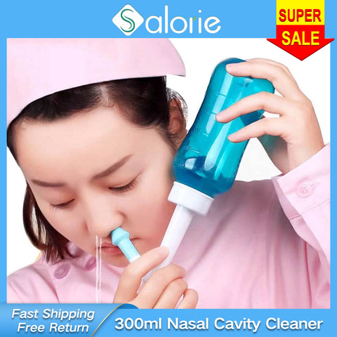 Beurha Nose Clean Nose Wash Nasal Cavity Cleaner Sinusitis Sensitivity Healthy Care Avoid Allergic Rhinitis Neti Pot 300ML/500ml ► Photo 1/6