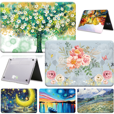 Laptop Shell Case for HUAWEI MateBook /D 14 D 15/13 14/X Pro 13.9/Honor MagicBook 14/15 Painting Lightweight Laptop Shell ► Photo 1/6