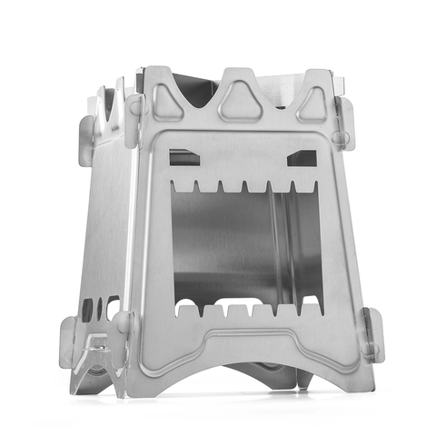 Camping Stove Stainless Steel Backpacking Stove Potable Wood Burning Stoves for Picnic BBQ Camp Hiking ► Photo 1/6