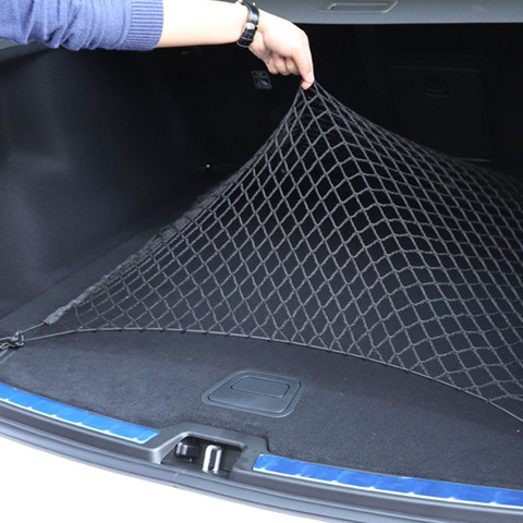 Car Trunk Mesh Net Cargo Luggage Trunk for Audi A4 B5 B6 B8 A6 C5 C6 A3 A5 Q3 Q5 Q7 BMW E46 E39 E90 E36 E60 E34 E30 F30 F10 ► Photo 1/6