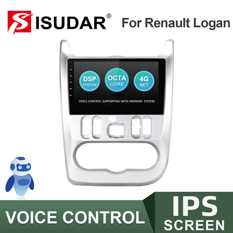 ISUDAR V57S Android Car Radio For Renault Logan 1 Sandero Lada Lergus largus Dacia Car Multimedia Player GPS Stereo System FM ► Photo 1/6