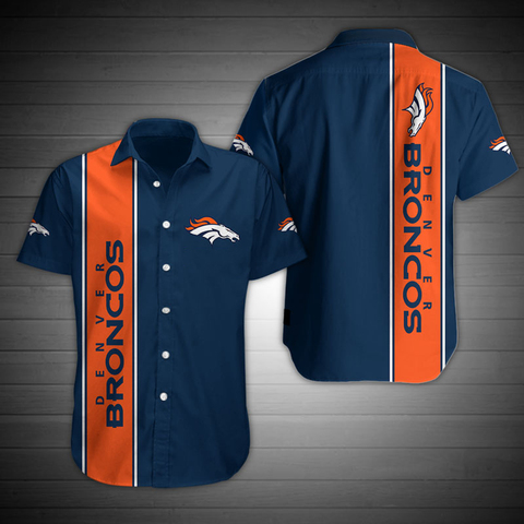 Denver Men's casual American football Broncos shirts Orange navy stitching  cartoon horse print 3D clothing - Price history & Review, AliExpress  Seller - Shop5873838 Store