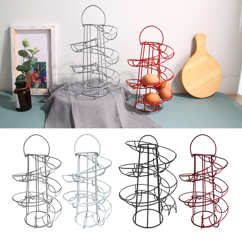 Modern Metal Egg Skelter Rack Organiser Up To 24 Eggs Kitchen Countertop ► Photo 1/6