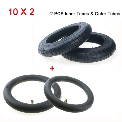 2 Pcs 10 Inches Updated Tires for Xiaomi M365 Scooter Tyre Thicken Inflation Wheel Tubes Outer Tires for Xiaomi Electric Scooter ► Photo 1/6