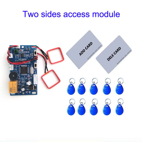 RFID two way Embedded Door Access Control access control two side swipe card  with 2pcs mother card 10pcs em key fob min:1pcs ► Photo 1/6