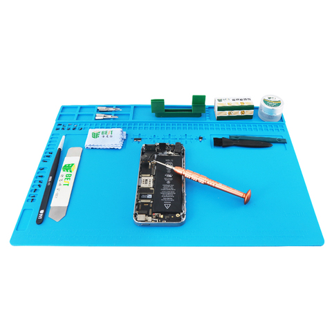 New 340*240mm Insulation Pad Heat-Resistant Silicon Soldering Mat BGA CPU Work Pad Desk Platform Solder Rework Repair Tool Mat ► Photo 1/6