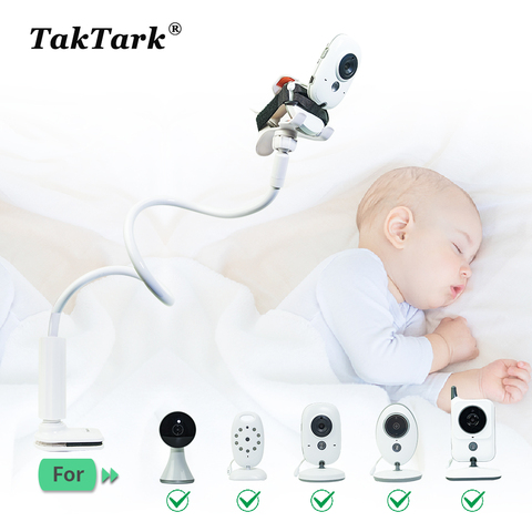 TakTark Multifunction Universal Camera Holder Stand for Baby Monitor Mount on Bed Cradle Adjustable Long Arm Bracket ► Photo 1/6