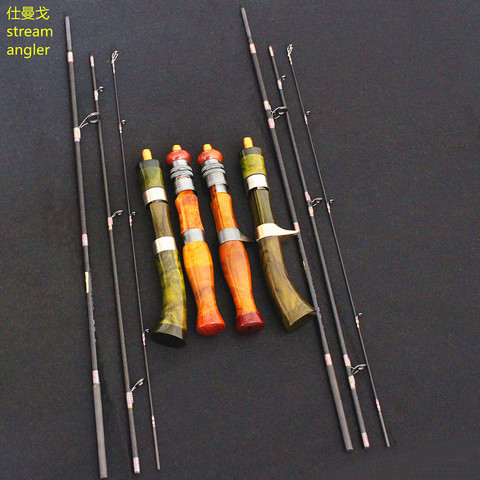 high-level ultra-light lure fast action 4 sections cinnamomum camphora handle 1.5m stream fishing rod high carbon chinese sic ► Photo 1/6