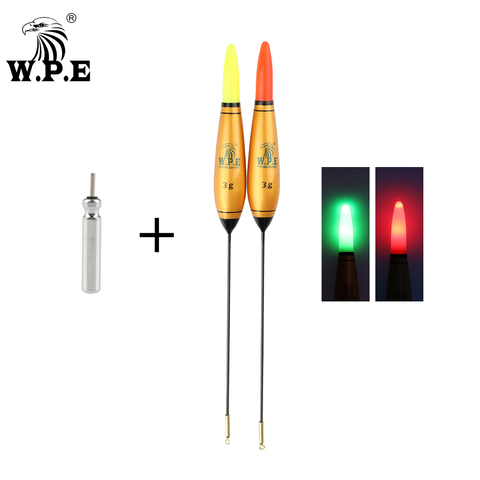 W.P.E 1pcs Smart Led Light Fishing Float + Battery 2g-6g 18cm Night Fishing Buoy Barguzinsky Fir Fishing Tackle Vertical Buoy ► Photo 1/6