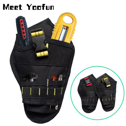 Electric Drill Bits Waist Bag & Belt Electrician Tool Storage Bag Impact Driver Drill Holster Oxford Cloth Waist Bag Organizer ► Photo 1/6