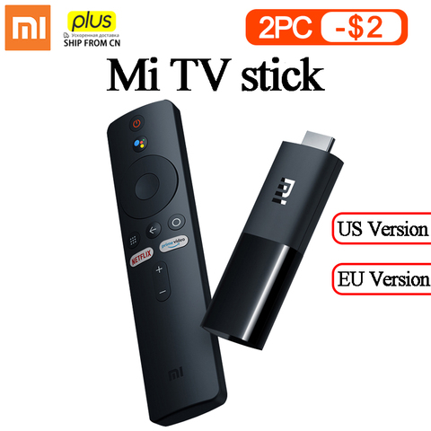 Xiaomi Mi TV Stick Android TV 9.0 Quad-core Dolby DTS HD Dual Decoding 1GB RAM 8GB ROM Google Assistant Netflix Global Version ► Photo 1/6