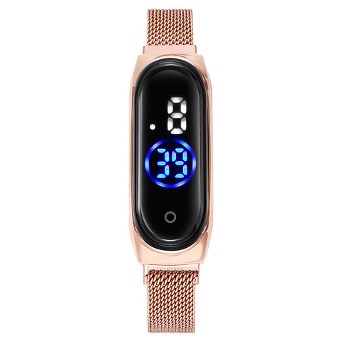 Men Digital Sport Watch Rose Gold Creative Fashion Casual Quartz Wristwatch ► Photo 1/6