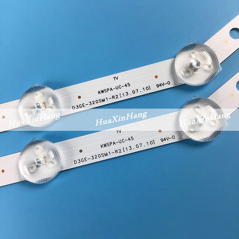 2 pieces 12LED LED Backlight strip For Samsung D3GE-320SM1-R2 LM41-00001R UE32H5373 2013SVS32 FHD 3228N1 BN96-35204A BN96-34193A ► Photo 1/6