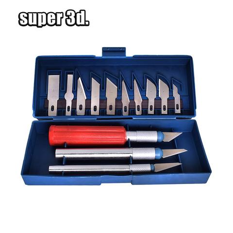 13pcs/ Set 3D Printer engraving Blades knife for model Cutter &Material Removal &Clean-up Tool parts ► Photo 1/6