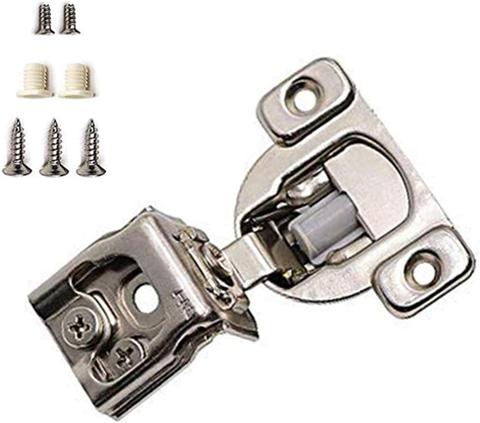 Cabinet Hinges Brushed Nickel 1-1/4