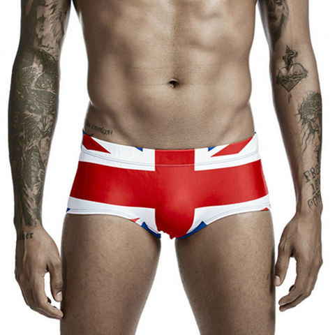 Canada UK USA Flag Swimming Trunks For Men Swimwear Seobean Mens Swim Shorts Boxer Briefs 2022 Beach Swimsuits Bathing Suit Man ► Photo 1/6