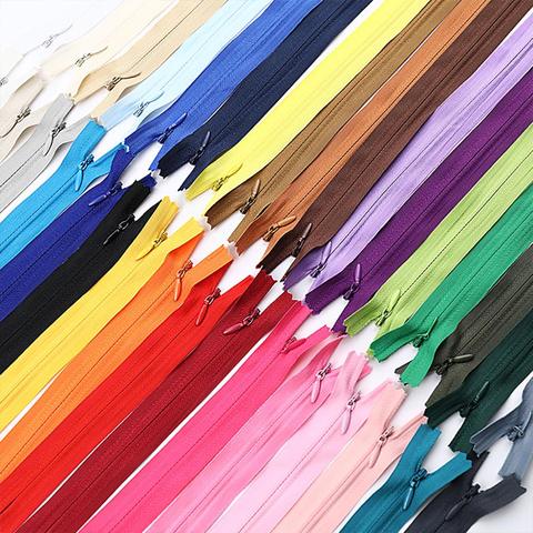 10Pcs/Pack 28cm 35cm 40cm 45cm 50cm 55cm 60cm 3# Invisible Zipper Nylon Coil Zipper  For DIY Handcraft Cloth Sewing Accessories ► Photo 1/6