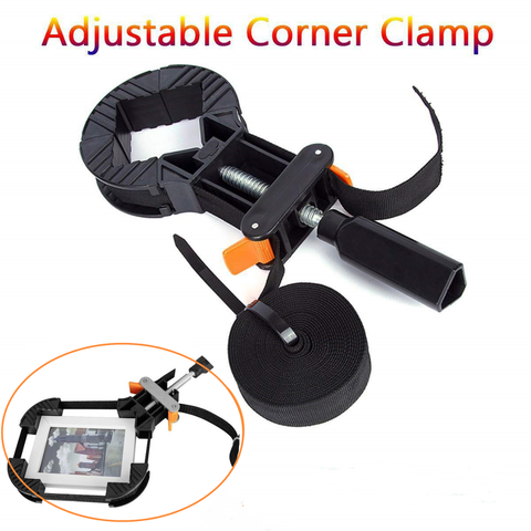 4M Adjustable Rapid Corner Clamp 4 Jaws Band Strap Frame Holder Picture Photo Frame Drawer Corner Woodworking Tools Supplies ► Photo 1/6