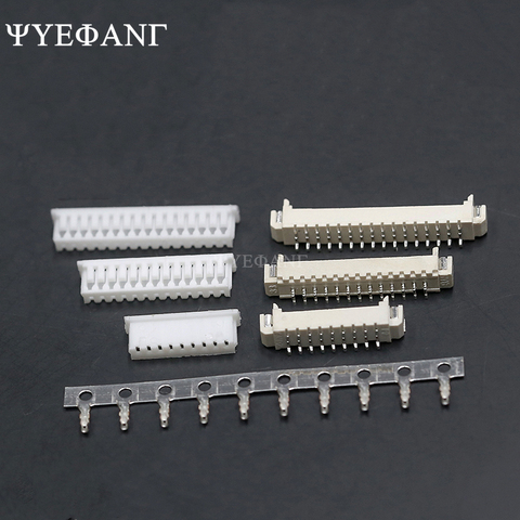 10 SETS JST 1.25mm Connector Horizontal SMD Socket 1.25 Pitch Pin Header 2P/3P/4P/5P/6P/7P/8P/9P/10Pin For 1.25mm Plug ► Photo 1/6