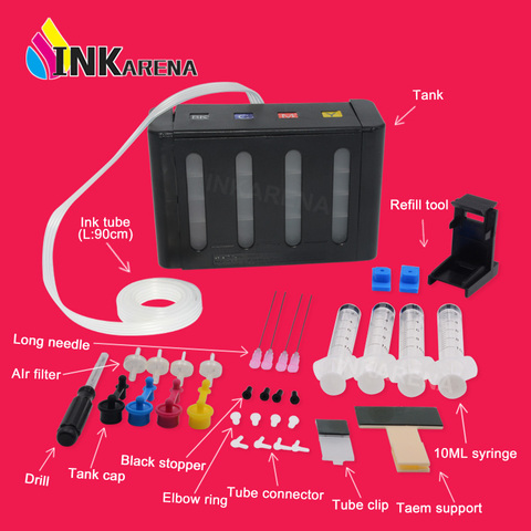 INKARENA CISS Ink Kit PG 545 CL 546 ciss Tank Continuous Ink Supply System For Canon PG-545 CL-546 PG545 CL546 Printer 4 Color ► Photo 1/6