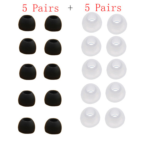 10 Pairs Earbuds Medium Size Silicone Replacement Eartips For Sony Phillips Earphone Headphone Replacement Earpads Ear Cushions ► Photo 1/5