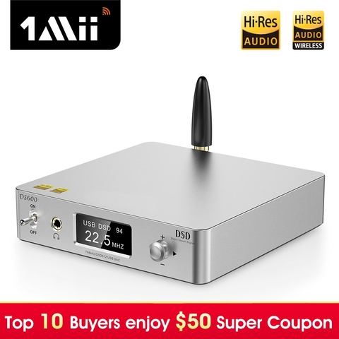 1Mii DS600 Bluetooth Audio Decoder aptX LL HD DAC HiFi Stereo CSR8675 Digital Amplifier 3.5 Bluetooth Receiver Adapter for TV PC ► Photo 1/1