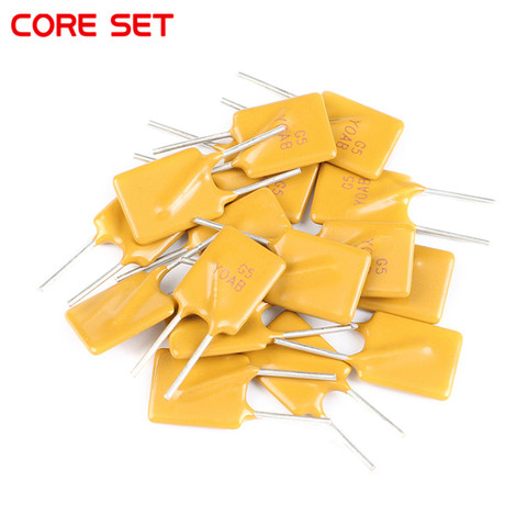 10PCS 16V 5A 5000MA PPTC Resettable Fuse RGEF500 GF500 Pitch 5mm ► Photo 1/5