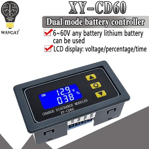 XY-CD60 Solar Battery Charger Controller Module DC6-60V Charging Discharge Control Low Voltage Current Protection Board ► Photo 1/1