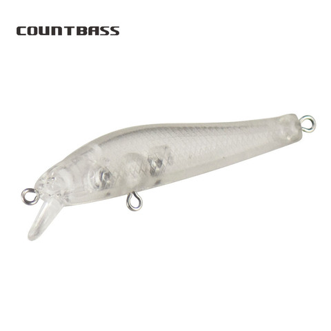 10pcs Countbass Blank Hard Bait Sinking Slim Minnow 55mm 2.8g, Unpainted Trout Fishing Lures Wobblers ► Photo 1/6