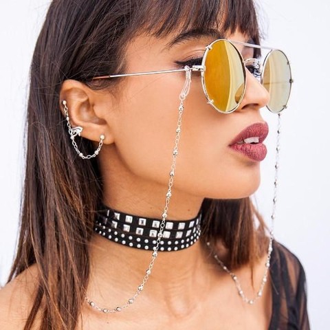 Glasses Chain For Women Bead Chain For Glasses Lanyard Fashion Strap Sunglasses Cords Casual Sunglasses Accessories DJ-156 ► Photo 1/6
