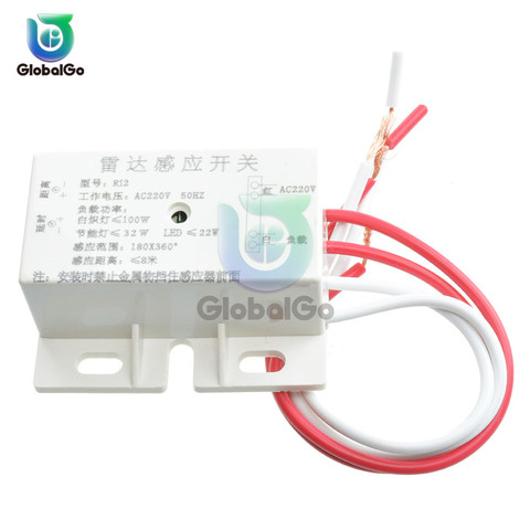 220V AC 50Hz Auto Infrared Sensor Switch Module Microwave Radar Sensor Switch Mini PIR Sensor Detector Smart Switches ► Photo 1/6