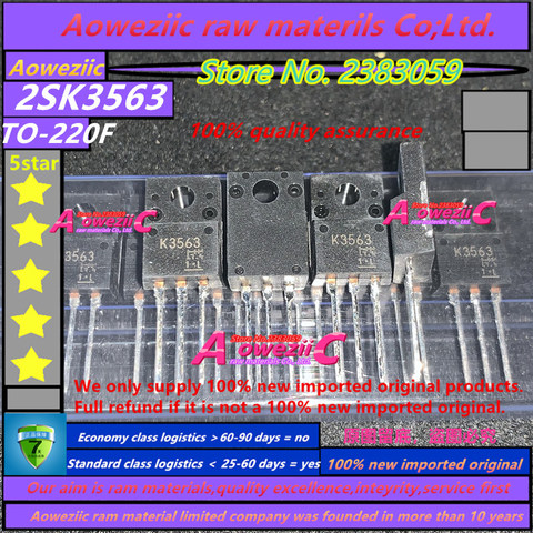 Aoweziic  100% new imported original  2SK3563 SMK1265 SVF10N65F FMV30N60S1 30N60S1 BDW93CFI  SLF18N50C RF2001T3D RF2001 TO-220F ► Photo 1/6