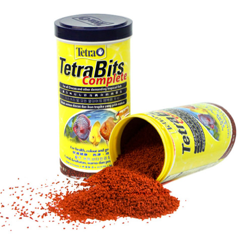 Tetra Bits completes Discus Granules Tropical Fish Food Sink for Angelfish Guppy Discus Fish Food Feeder ► Photo 1/4