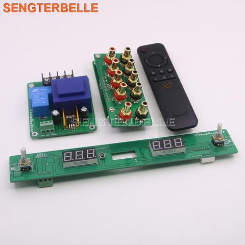 Assembled 128 Steps Relay Remote Volume Control Board HiFi Preamp Board Pure Resistance Shunt Volume Controller ► Photo 1/6