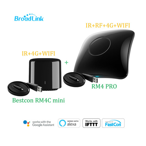 2022 Broadlink RM4 pro/Bestcon RM4C mini Universele IR  RF Afstandsbediening Compatibel Alexa Google assistent Voor AC ► Photo 1/6